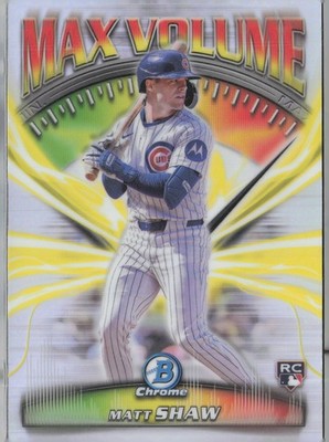 2025 Bowman Chrome #MV-3 Matt Shaw Max Volume