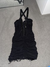 Super Cute Black Sequin Mini Dress