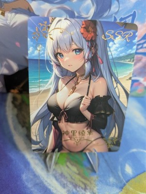 AYAKA - Goddess Story Waifu Cards SSR - Genshin Impact Karte Merch Cosplay Figur