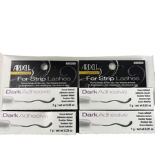 Lot of 4 - Ardell LashGrip Eyelash Adhesive, Dark 0.25 oz For Strip Lashes