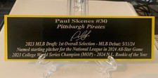 Paul Skenes locker plate   unique item