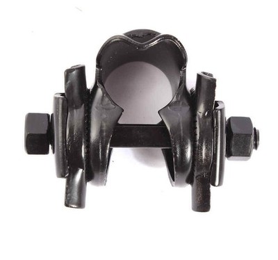 BMX Klemme für Sattel KHE 25,4mm Rail Sattelstrebe schwarz nur 135g