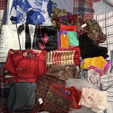 Vintage Modern Scarves Lot Size Shape 17 scarf Wool Silk Talbot Echo Oscar Sally