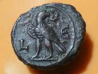 EGYPTE ALEXANDRIE PHILIPPE 1er TETRADRACHME A L'AIGLE TENANT UNE COURONNE