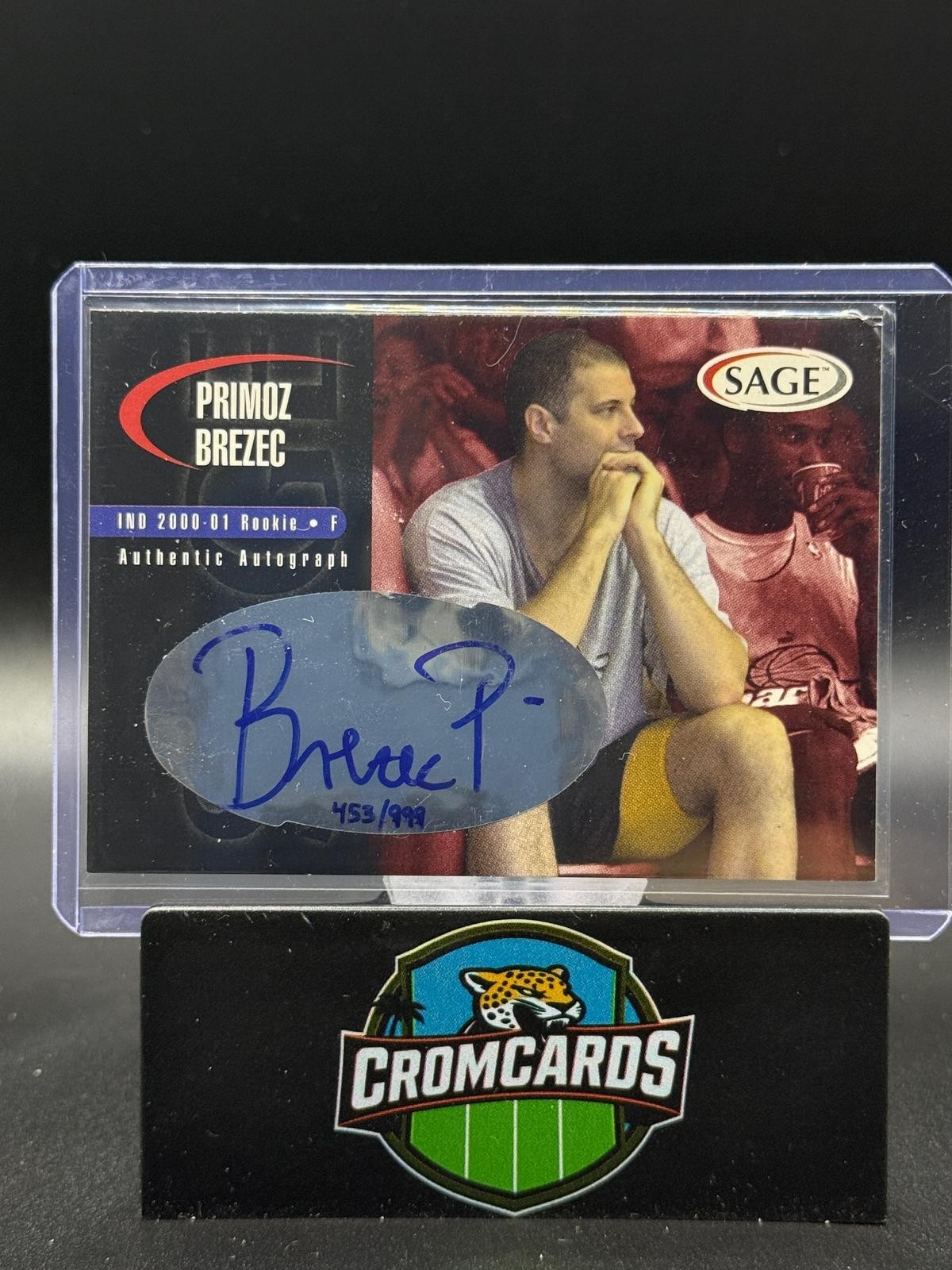 2000 SAGE #A4 Primoz Brezec Autographs #/999