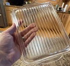 Vintage PYREX 503-C Clear Glass Rectangle Baking Dish Collectible “Fridgie”