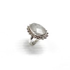 Sterling Silver Ring - Goth Ice Princess Tourmaline Quartz stone ring Lot VR — photo 6