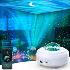 Galaxy Projector with Bluetooth Speaker, Night Light Star Projector for Bedroom,