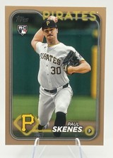 2024 Topps Update Gold 0107/2024 PAUL SKENES #US100 Rookie Card Pirates 🔥🔥