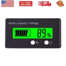 12V 24V 36V 48V Battery Capacity Indicator Golf Cart Voltage Meter with LCD D...