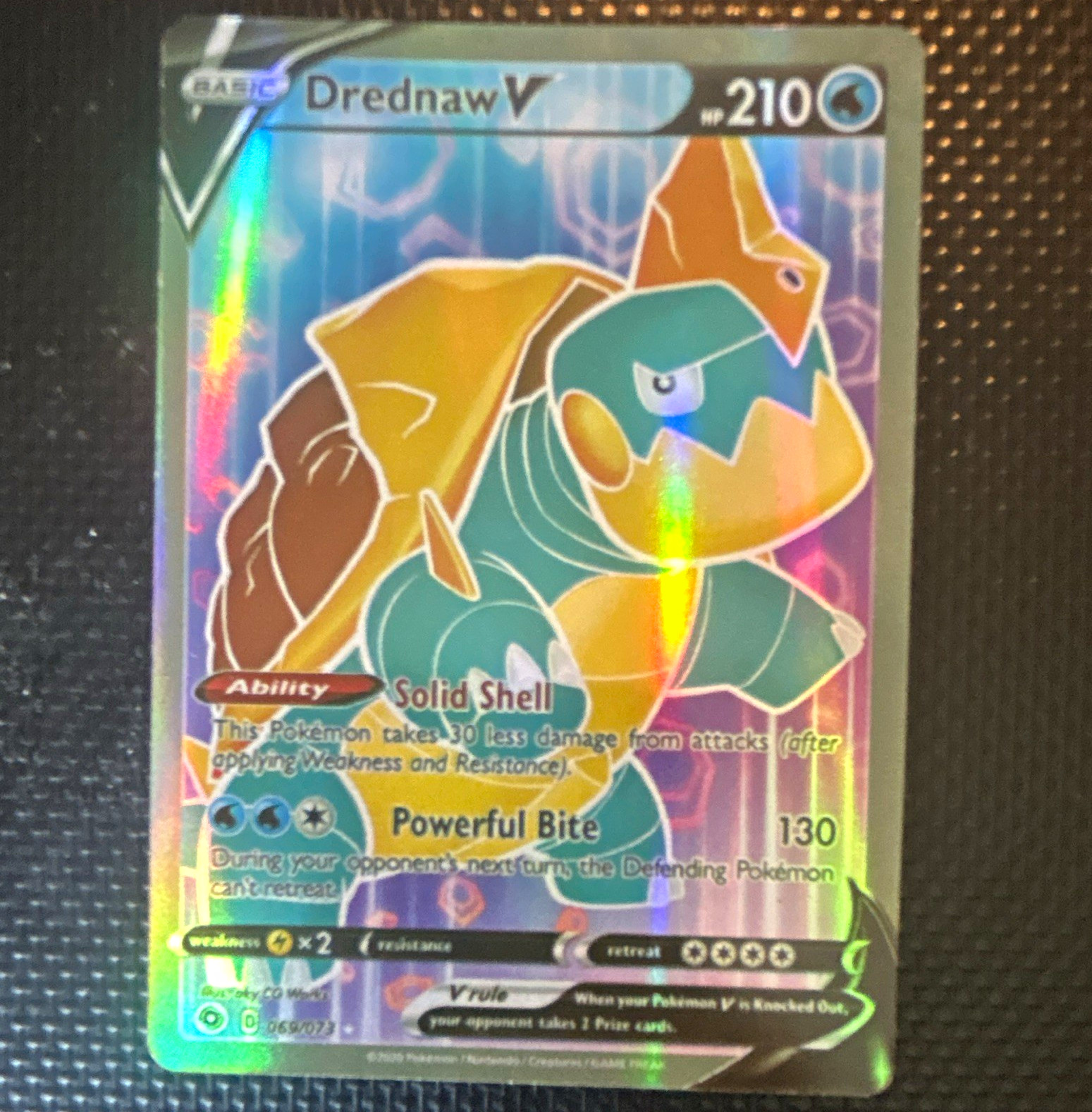 The Pokémon Company Drednaw V 69/73 Champions Path Holo 210 HP