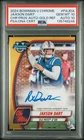 2024 Bowman Chrome - Jaxson Dart - Gold Refractor Auto /50 - PSA 10 AUTO 10