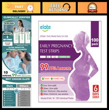 Early Detection Pregnancy Test Strips 100 Count, 10 MIU/ml, 99.99 Accurate, Eas