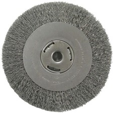 Weiler Vortec 8 In. Crimped Bench Grinder Wire Wheel 36006 Weiler Vortec 36006