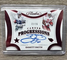 EMMITT SMITH 2025 FLAWLESS CAREER PROGRESSIONS Ruby AUTO 11/15