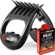 Alpha Grillers Meat Shredder Claws - Grilling Accessories Claws, Black