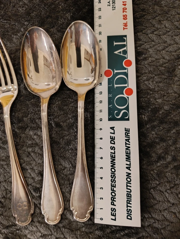 Modèle Pompadour, Christofle, 3 Couverts Neufs - Photo 2/3