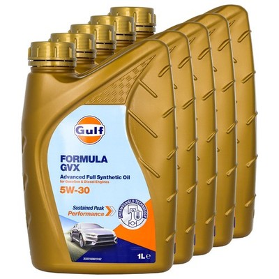 Motoröl Gulf Formula GVX 5W-30 5 X 1 Liter für Audi A1 A3 A4 A5 A6 A7 A8 Q2 Q3