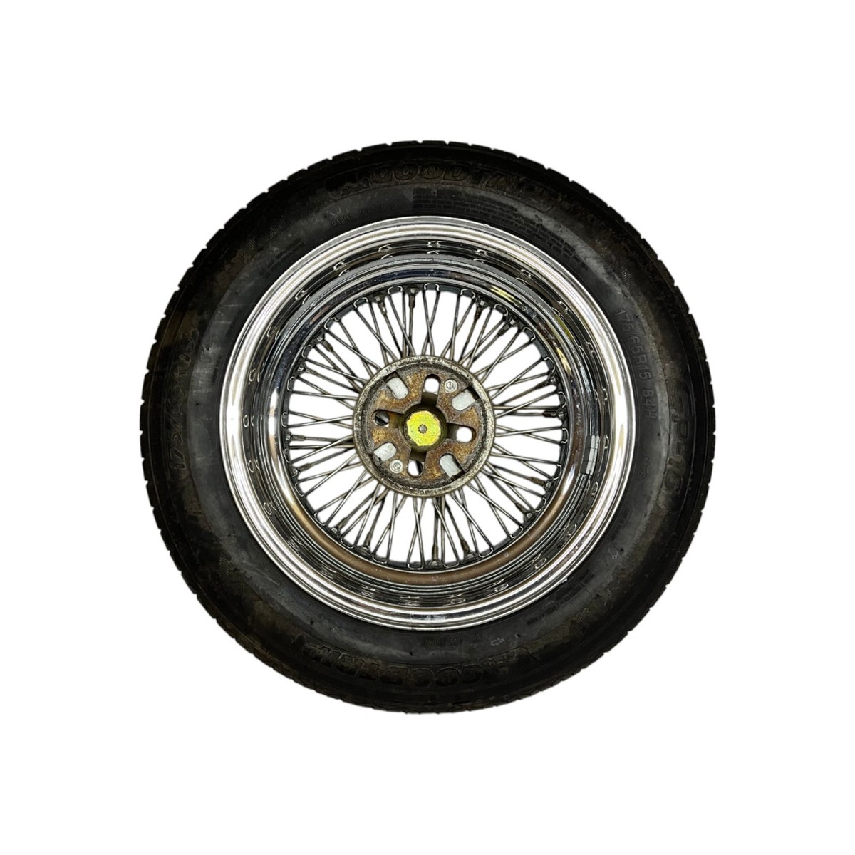 希少ＭＸ－５ＭＩＡＴＡ　7J 4H100 4本　15インチ Mazda Miata MX-5 MX5 Rare Optional 4X100 Dayton Chrome Wire Wheels