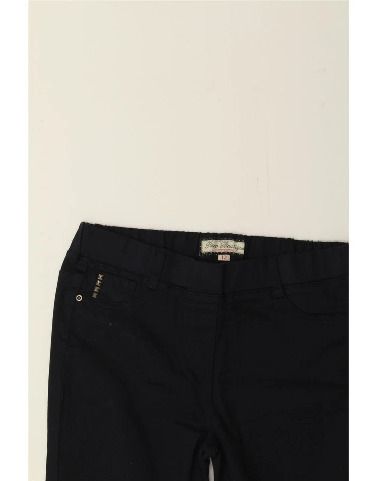 Женские узкие повседневные брюки PACO BOUTIQUE UK 12 средние W30 L30 темно-синие BG06 - Изображение 3 из 3