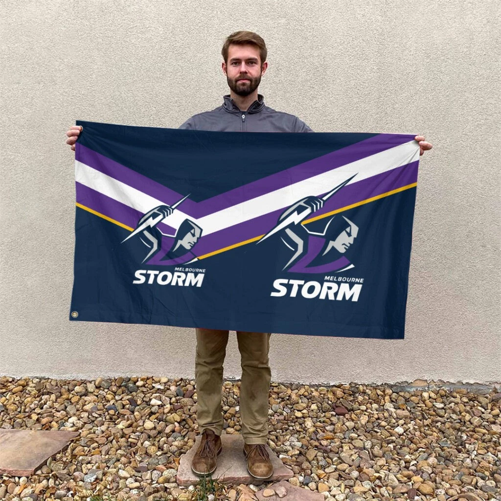 Melbourne Storm 3D House Flag