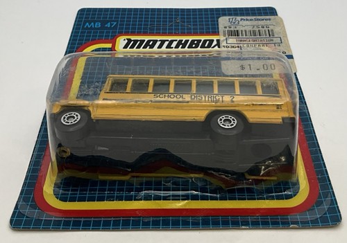1987 Matchbox School Bus MB47 - Unpunched - Picture 5 of 6