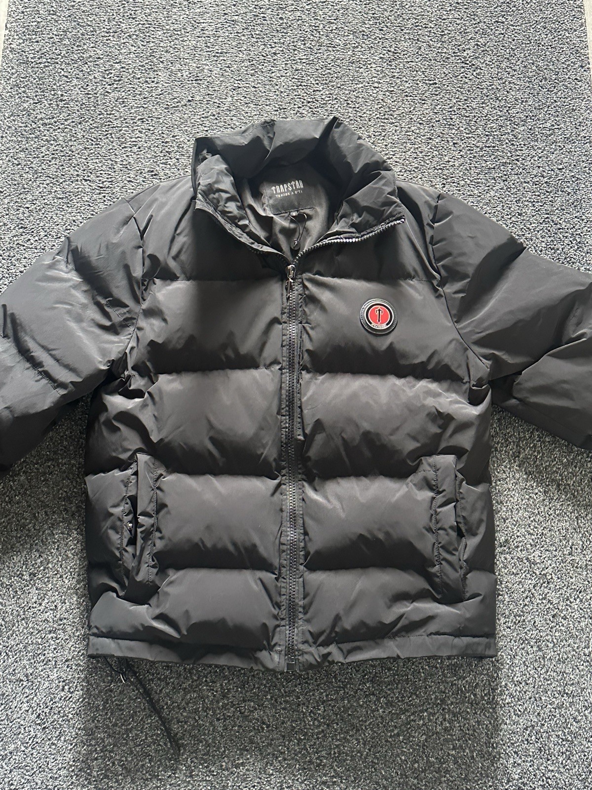 Mens Trapstar Infared Iron Gate Trapstar Puffer Jacket detachable hood