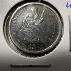 1875-CC Seated Liberty Dime, VF-EF