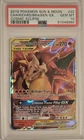 PSA 10 2019 Pokemon S&M Charizard & Braixen GX Tag Team #22/236 Cosmic Eclipse