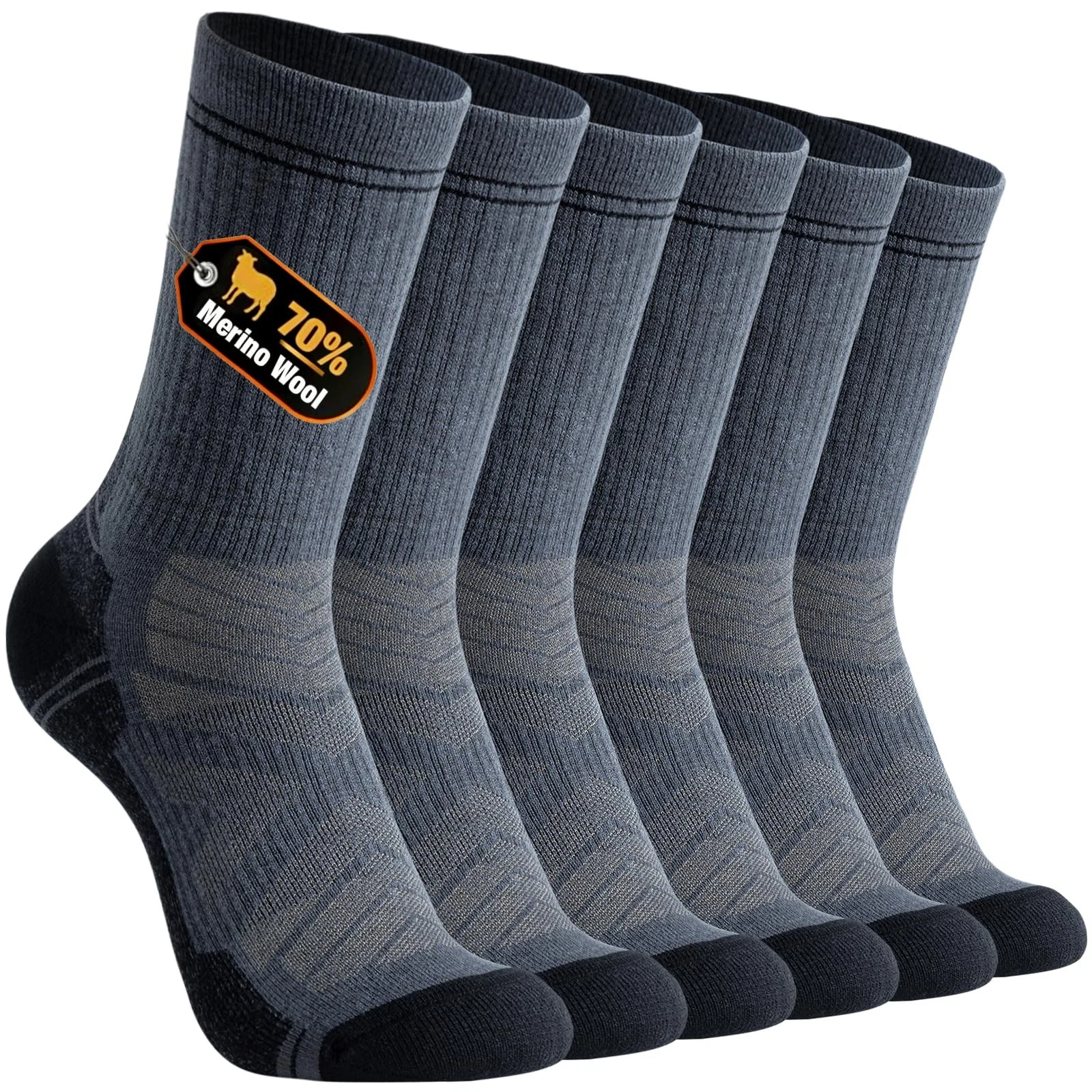 Merino Wool Warm Socks for Men Women, 3 Pairs Winter Thermal Moisture Wicking...
