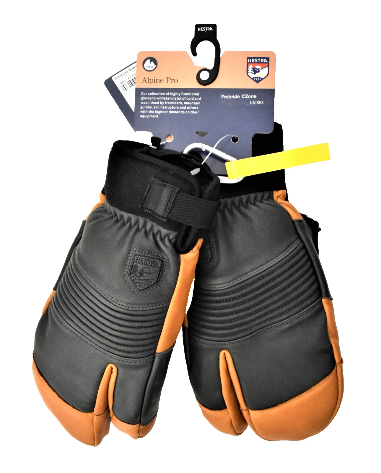 Hestra Freeride Pro 10 XL Extra Large Leather Ski Snowboard Glove 3 Finger $195