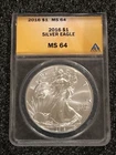 2016 Silver Eagle MS 64 ANACS