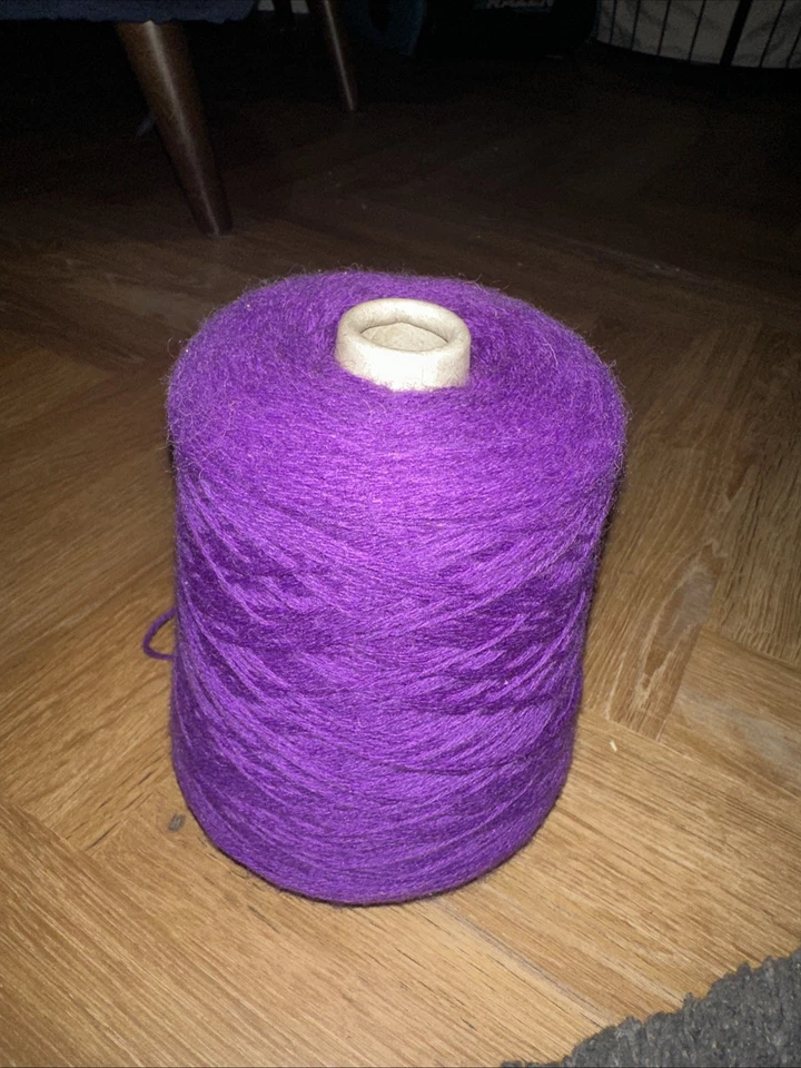 Purple - 592g - Machine Knitting British Wool - Image 2 of 2