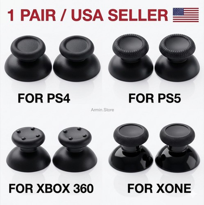 #ad 2 PCS PS4 PS5 Xbox Joystick Replacement Analog Controller Thumb Stick Grip Cap $4.99