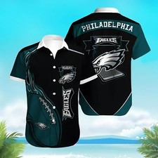 Philadelphia Eagles Dynamic Football Hawaiian Shirt, Gift For NFL Fan
