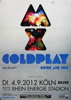 Coldplay - Live In , KöLn 2012 | Konzertplakat | Poster