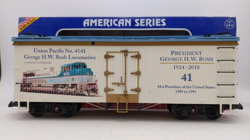 USA Trains R16041 G Union Pacific George Bush Reefer Car #4141 EX/Box