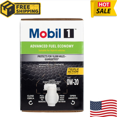 Mobil 1 Advanced Fuel Economy Full Synthetic Motor Oil 0W-20, 12 Quart