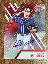 WILL GADDIS 2017 Panini Elite Extra Edition #86 AUTOGRAPH Status Die Cut #68/75