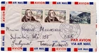 France 1956 Mixed Postage FDC - Post Rider Lourdes Michel No. 1082
