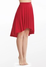 Dance Pre-Owned Costume Skirt Balera S10467 XL Adult RED Lyrical Ballet