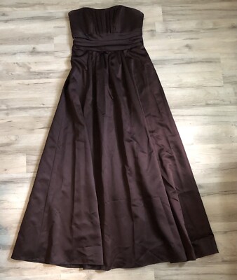 david's bridal brown dress David's Bridal women's brown gown size 6 main image 1