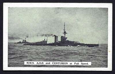 PHILLIPS - BRITISH WARSHIPS - #12 HMS AJAX AND CENTURION