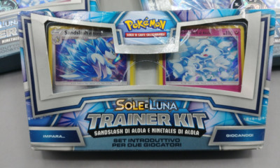 Pokemon Sonne und Mond Sandslash und Ninetales von Alola Sealed Trainer Kit