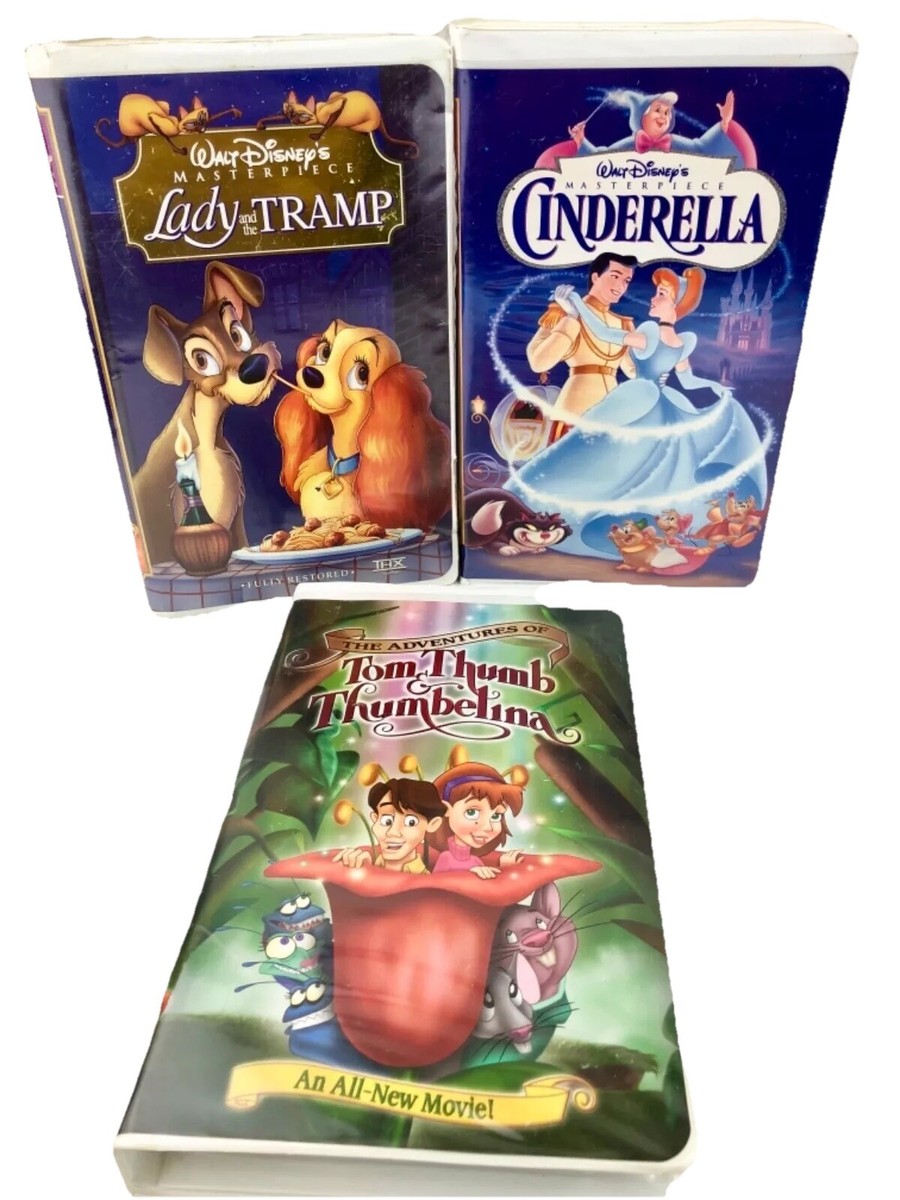 Vintage Walt Disney Cinderella Lady And The Tramp Tom Thumb