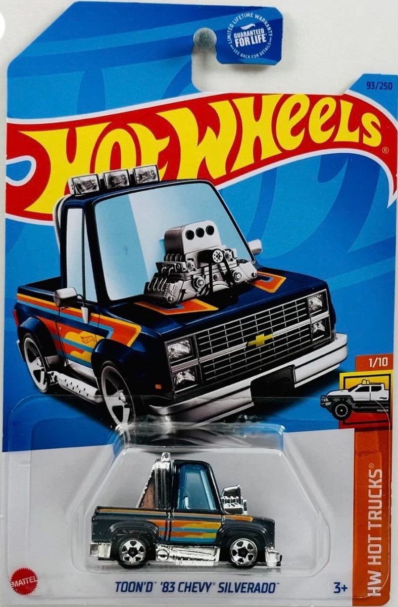 Hot Wheels 93/250 TOON´D ´83 CHEVY SILVERADO, HW HOT TRUCKS 1/10