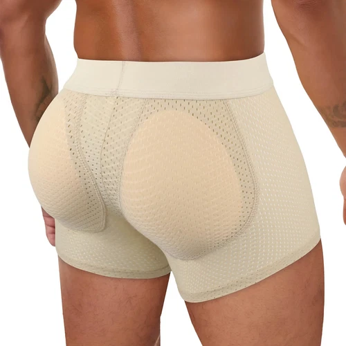 Mens Padded Underwear Buttock Butt Lifter Body Shaper Hip Enhancer Boxer Briefs - Picture 16 of 22