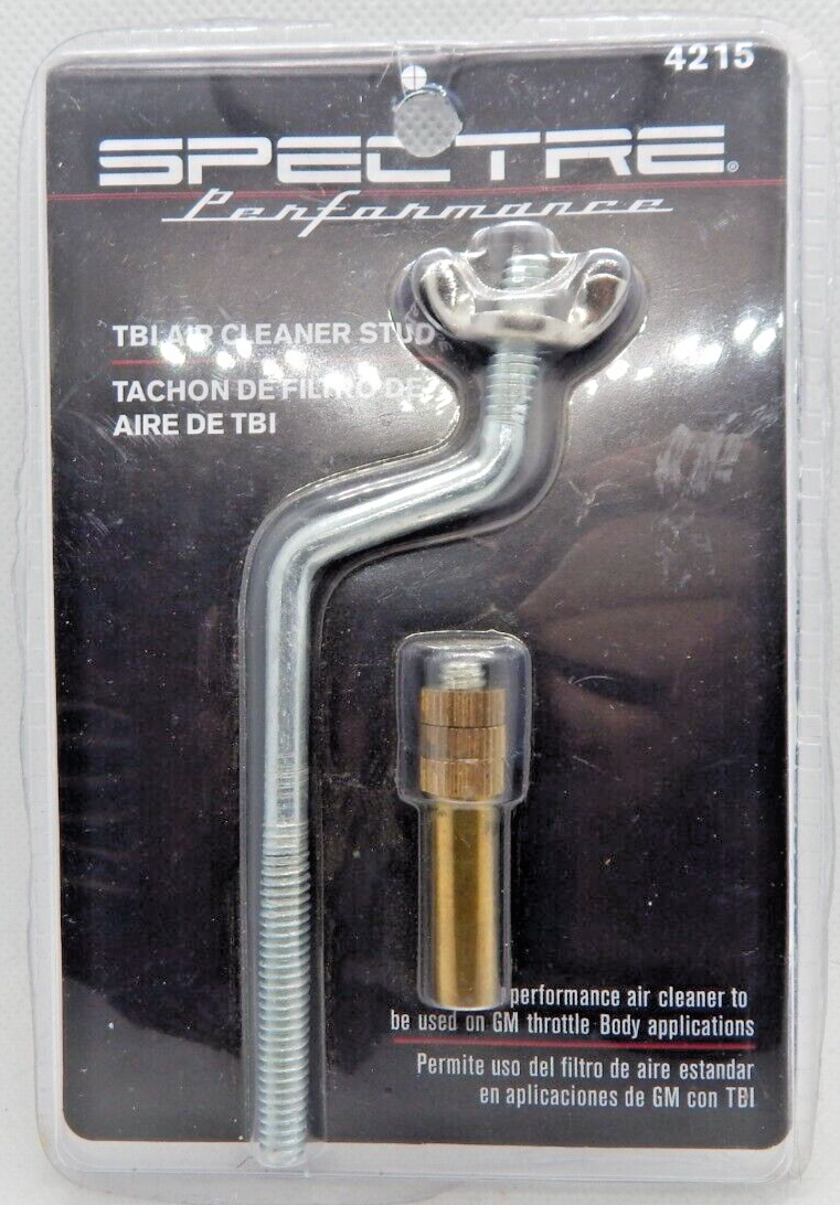 Spectre 4215 Offset Carb Stud Kit GM Throttle Body Open Style Chrome Air Cleaner