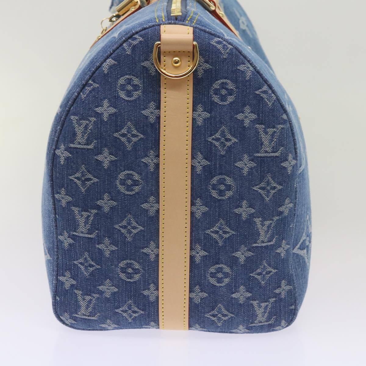 LOUIS VUITTON Monogram Denim Keepall Bandouliere 45 Bag M24315 LV 