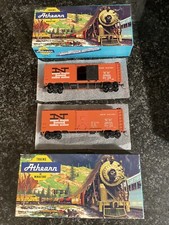 Lot Of 2 1970's Athearn HO Scale NEW HAVEN Train Box Car 1207 w/Boxes